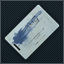 Keycard with a blue marking