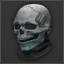 Máscara de calavera espeluznante