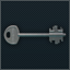 Iron gate key