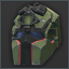 Casco balístico DevTac Ronin Respirator (Verde Eternal)